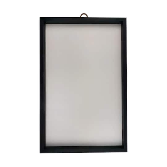 11&#x22; x 17&#x22; White Plaque with Black Frame by Make Market&#xAE;